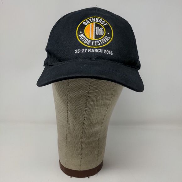 Bathurst Motor Festival 2016 Strapback Hat Black OSFA Embroidered Logo - Picture 2 of 13